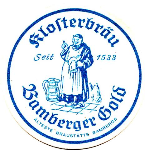 bamberg ba-by kloster rund 1a (215-bamberger gold-schrift mager-blau) 